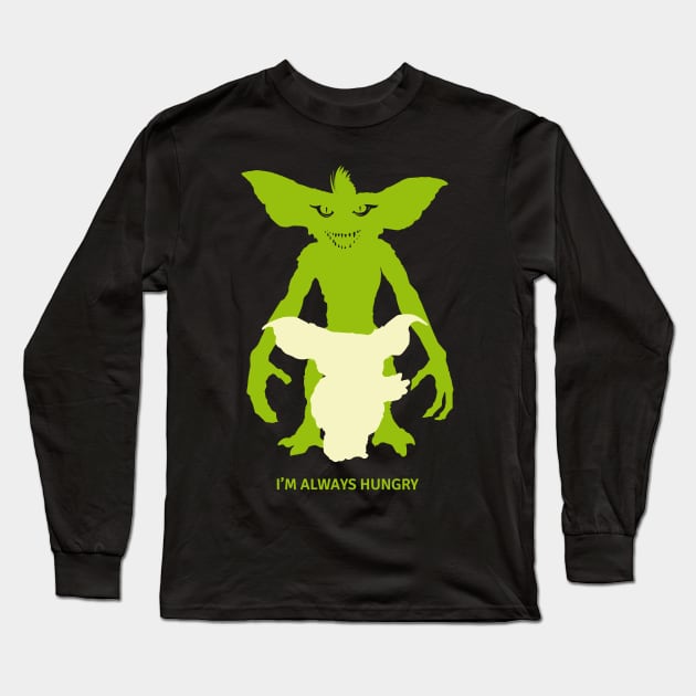 From Cute To Chaos The Mogwai Transformative Journey Long Sleeve T-Shirt by Nychos's style